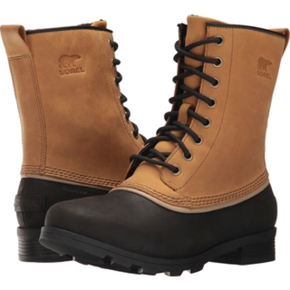 ♥️Sorel❤️NEW❤️duck boots in elk and black sz10 &11 - Picture 2 of 7